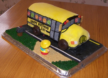 Birthday Cakes For Girls 11th. School Bus Birthday Cake