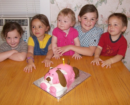 Puppy Birthday Cake on Puppy Cake N Kids Jpg