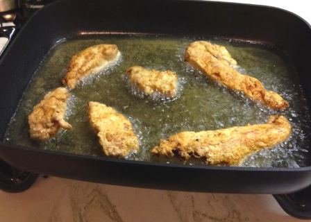 southern fried chicken frying2