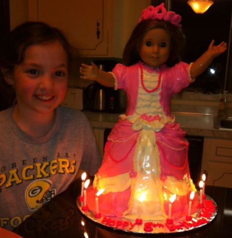 American Girl Doll Birthday Cake - Kitchen Scrapbook