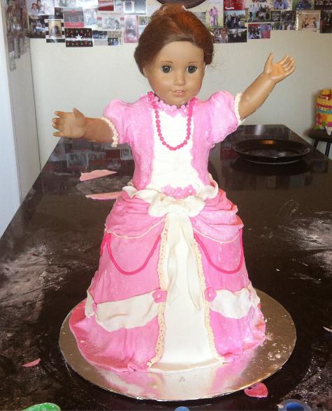 American girl store doll birthday cake