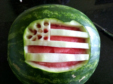 4th of july flag watermelon bowl2